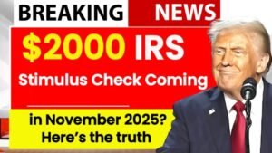 $2000 IRS Stimulus Check in November 2025: Don't Get Fooled – The