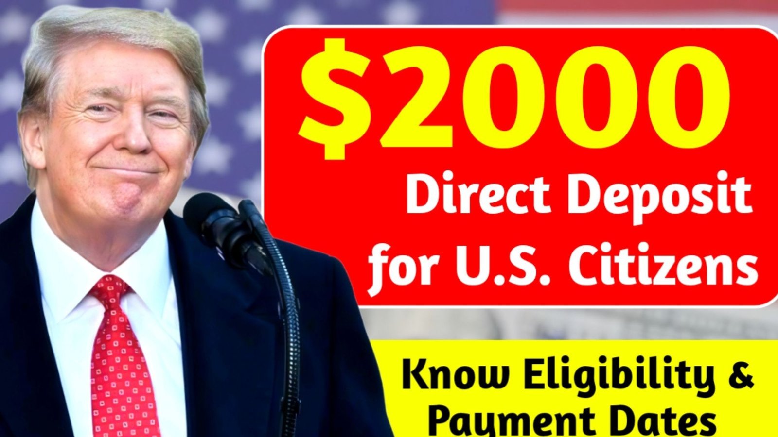 $2,000 Direct Deposit for U.S. Citizens in November 2025 – Eligibility, Payment Dates & IRS Instructions